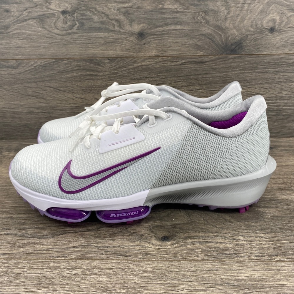 Nike Air Zoom Infinity Tour Golf Shoes Mens 11 White Grey Purple FD0217-102